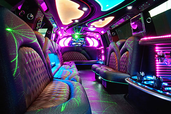 limousine leather seating